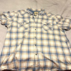 Mens Short sleeve button up